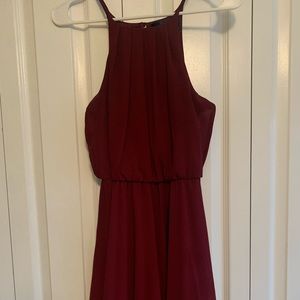 Blue rain evening formal dress